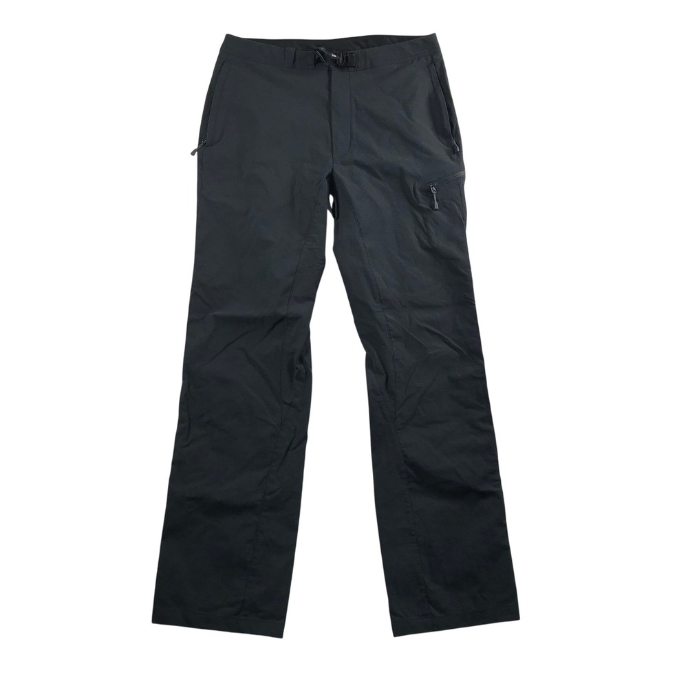 Montbell Mens Hiking Pants Charcoal Gray Tech Stretch Belted 1105661 Size S